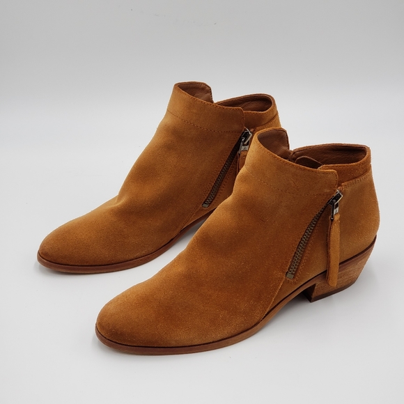 Sam Edelman Suede Ankle Boots with dual zip ankle Closures. Womens Size 7 - Picture 3 of 9